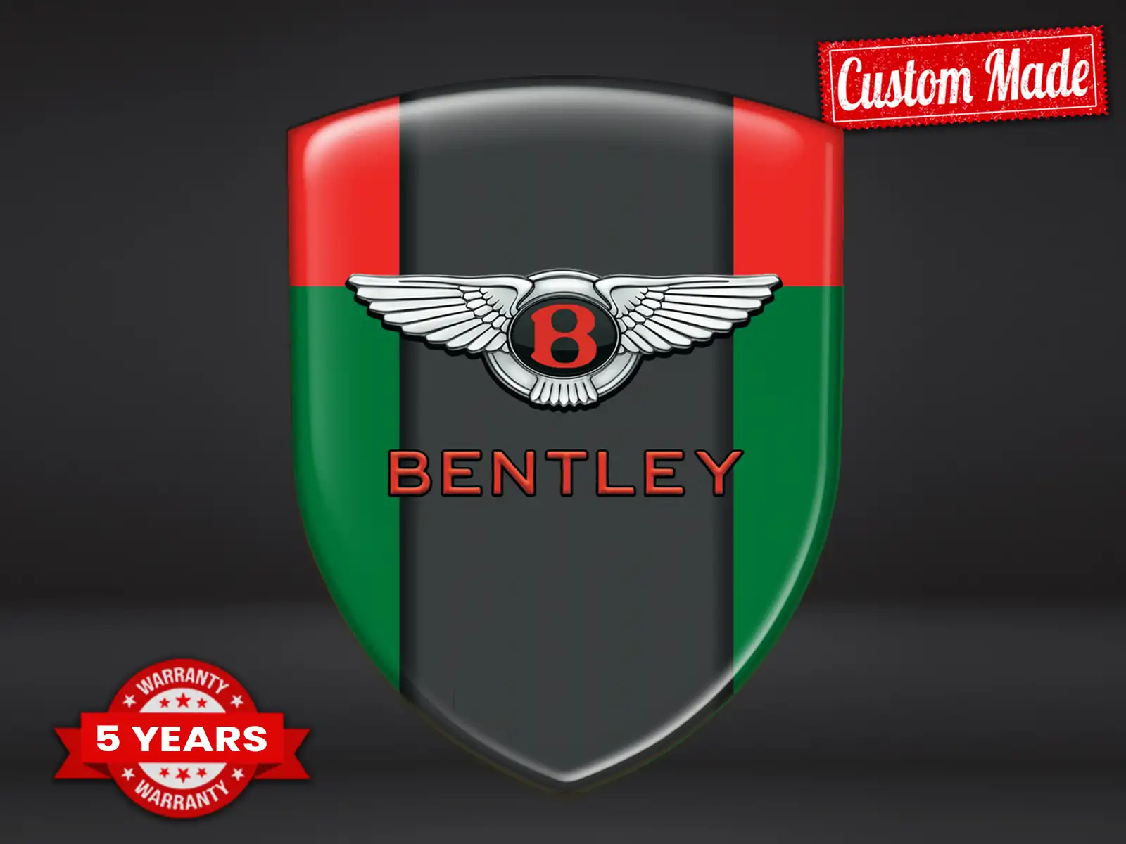 Bentley Adesivi Logo Stampati Forti Limitati Alta Qualità